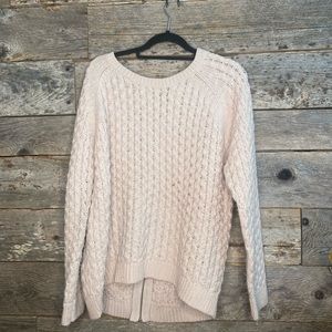 Slouchy, zipper backed sweater